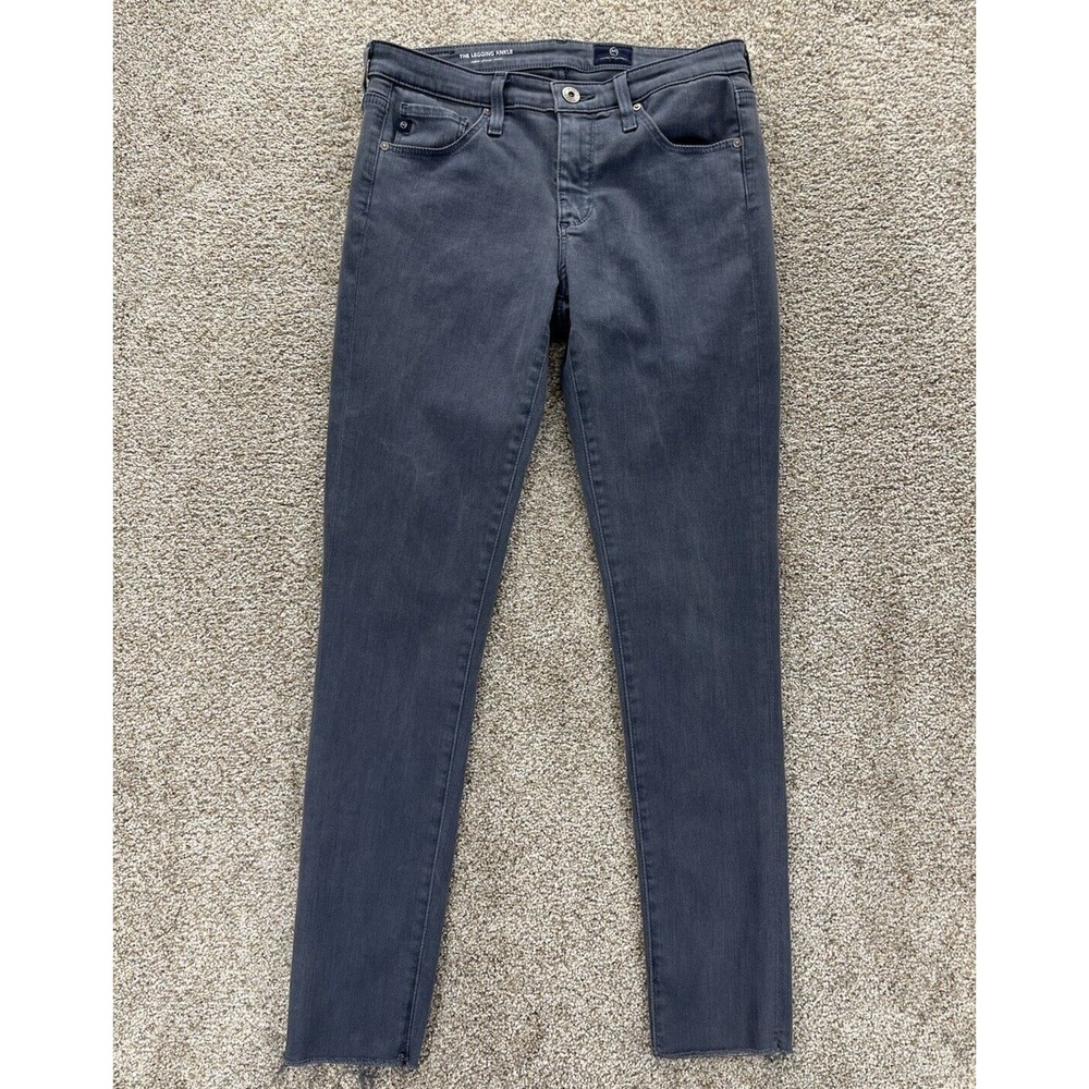 AG Adriano Goldschmied Jeas Womens 26 Blue‎ Gray Legging Ankle Super Skinny Fray